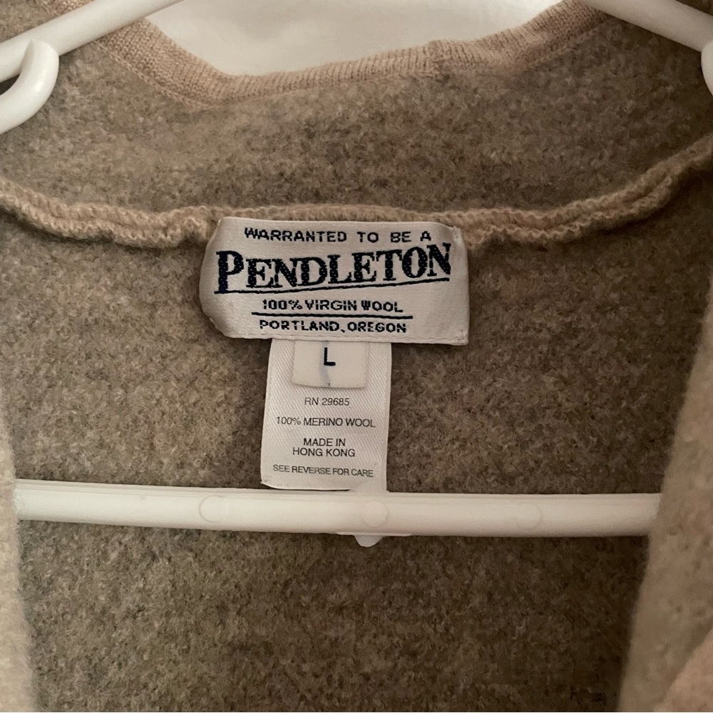 Pendleton Wool Tan and Cream jacket with Vintage-Inspired Design size large - Picture 3 of 7